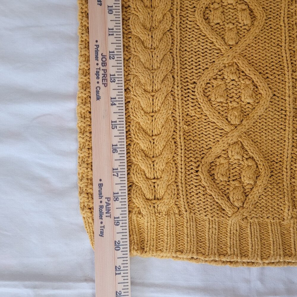 Vintage Yellow Cable Knit Sweater Pullover Limited Express   Size S - Picture 6 of 15